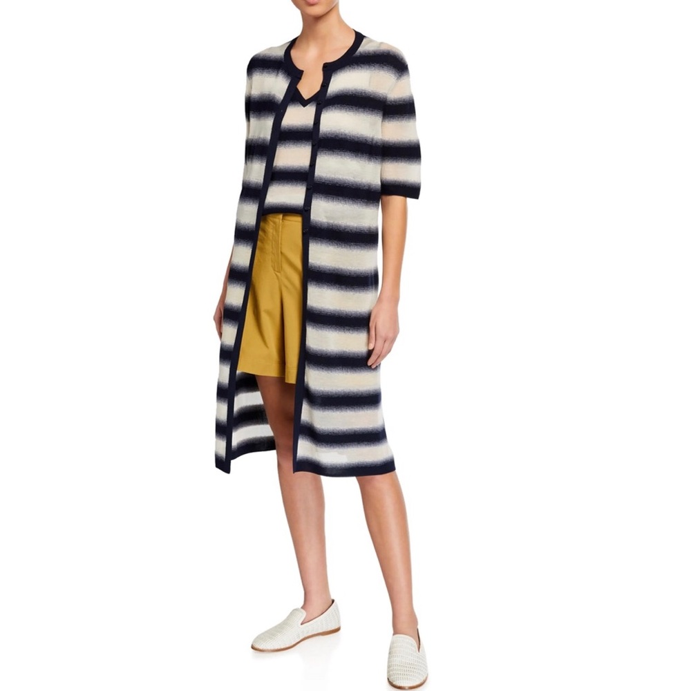 NWT Lafayette 148 New York Sweater Duster Short Sleeves S NWT